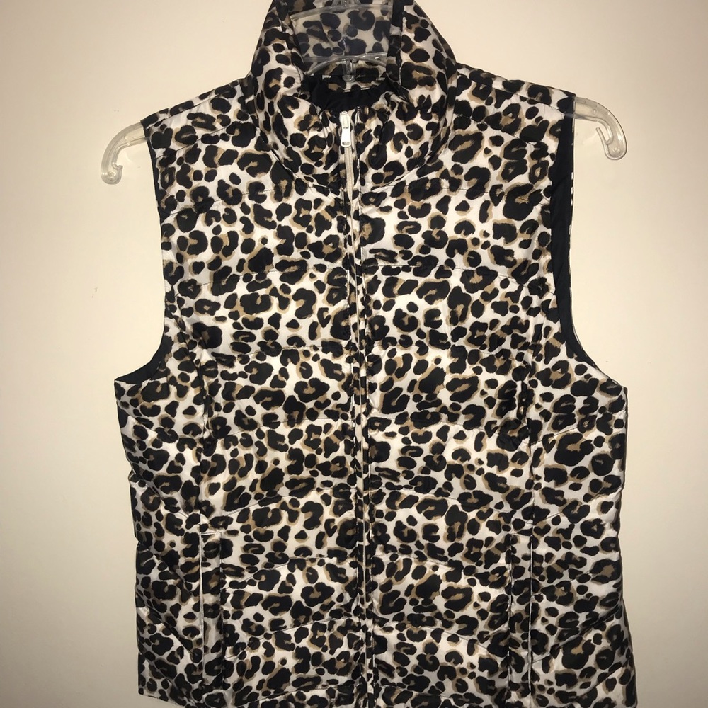 Loft Leopard Print Vest